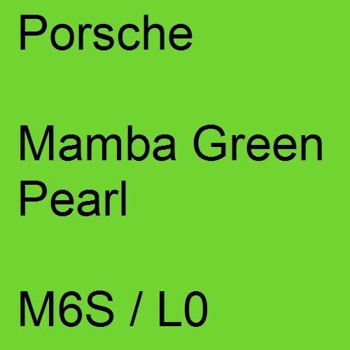 Porsche, Mamba Green Pearl, M6S / L0.